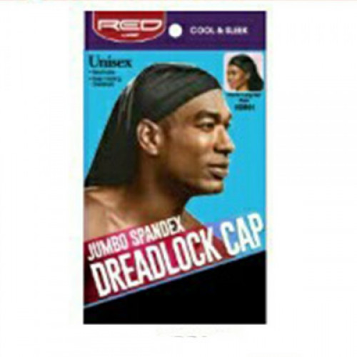 Red by Kiss Man Jumbo Spandex Dreadlock Cap Black HDR01(Jumbo Size)